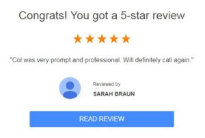 Sarah's Google Review of One Point